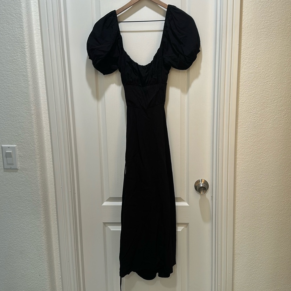 Black maxi dress